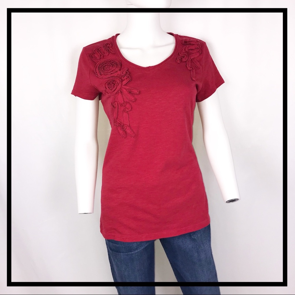 Cato Brand Res, Rose Pattern Top